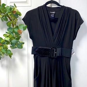 Bisou Bisou belted dress with pockets!!